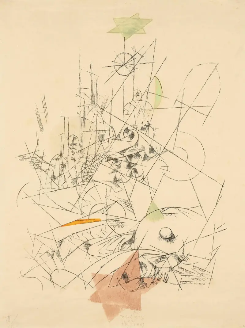 Zerstörung und Hoffnung, 1916 – Nr. 2 von Paul Klee