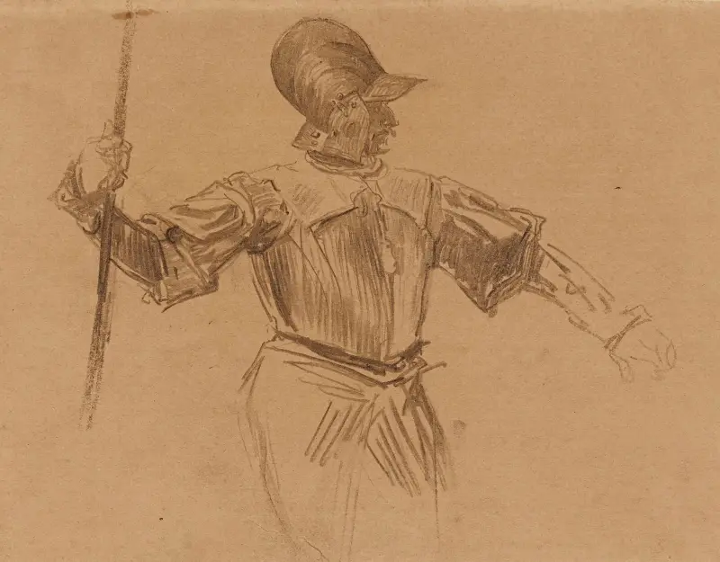 Chevalier av Jean-Paul Laurens