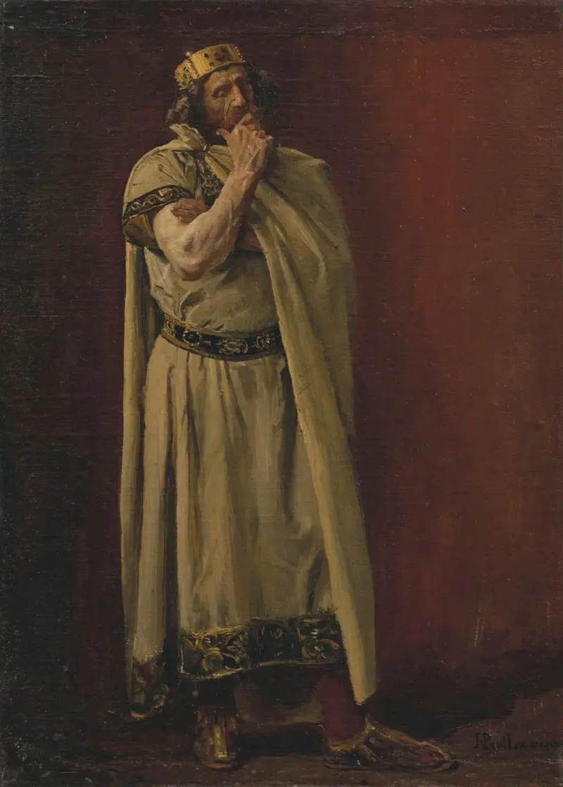 Studie eines Merowingers, die Geschichte von Chilperich von Jean-Paul Laurens