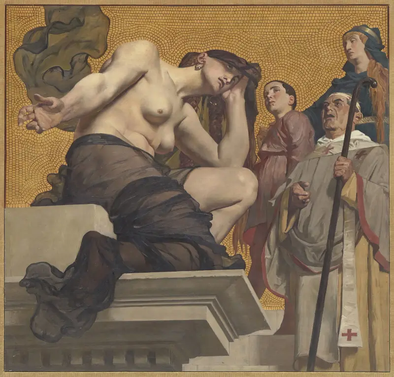 Génie de la Douleur av Jean-Paul Laurens