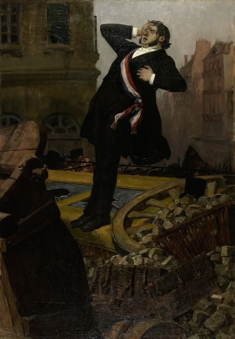 Mort du député Alphonse Baudin le 3 décembre 1851 av Jean-Paul Laurens