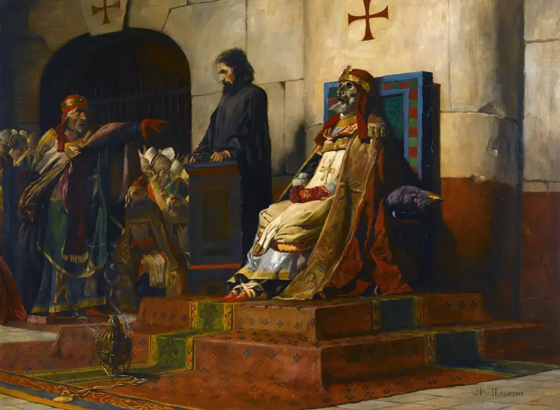 Domen över påve Formosus av Jean-Paul Laurens