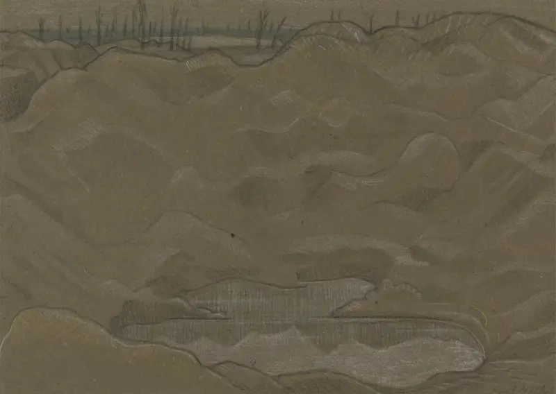Granátový kráter, Paul Nash