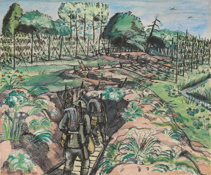 Opouštění zákopů, Paul Nash