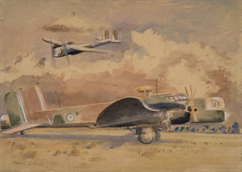 Whitley Bombers Sunning av Paul Nash