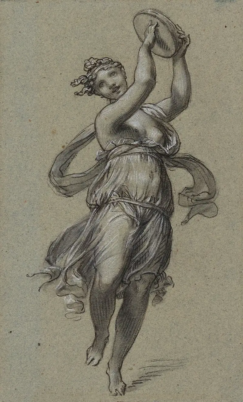 Danseuse au tambourin av Pierre-Paul Prud'hon