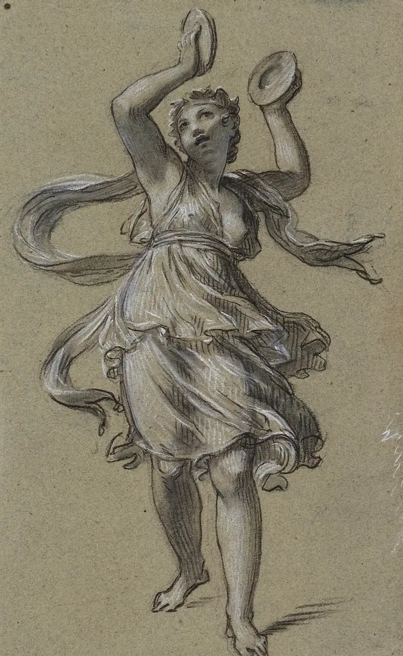 Danseuse aux cymbales av Pierre-Paul Prud'hon