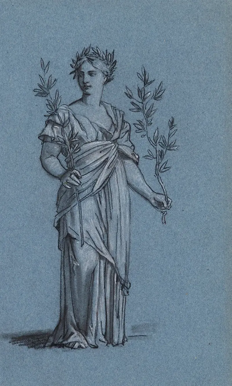 Figure centrale du groupe de gauche av Pierre-Paul Prud'hon