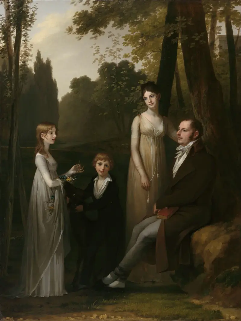 Portrait of Rutger Jan Schimmelpenninck and his Family av Pierre-Paul Prud'hon