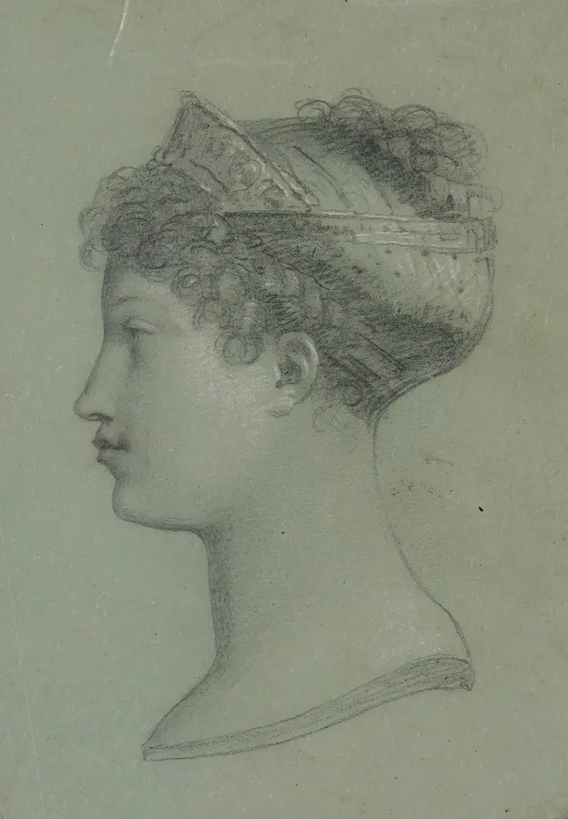 Profil de Marie-Louise av Pierre-Paul Prud'hon
