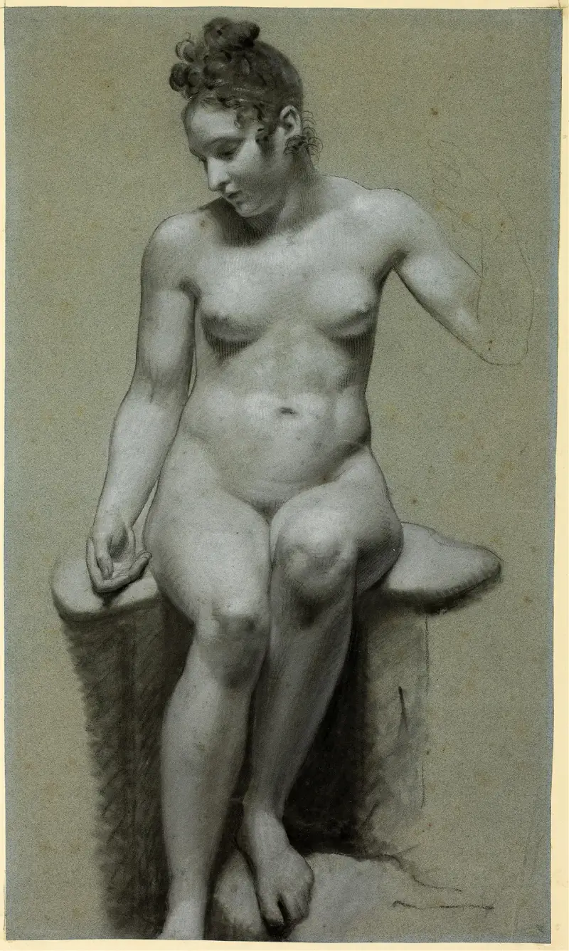 Seated Female Nude, 1778 av Pierre-Paul Prud'hon