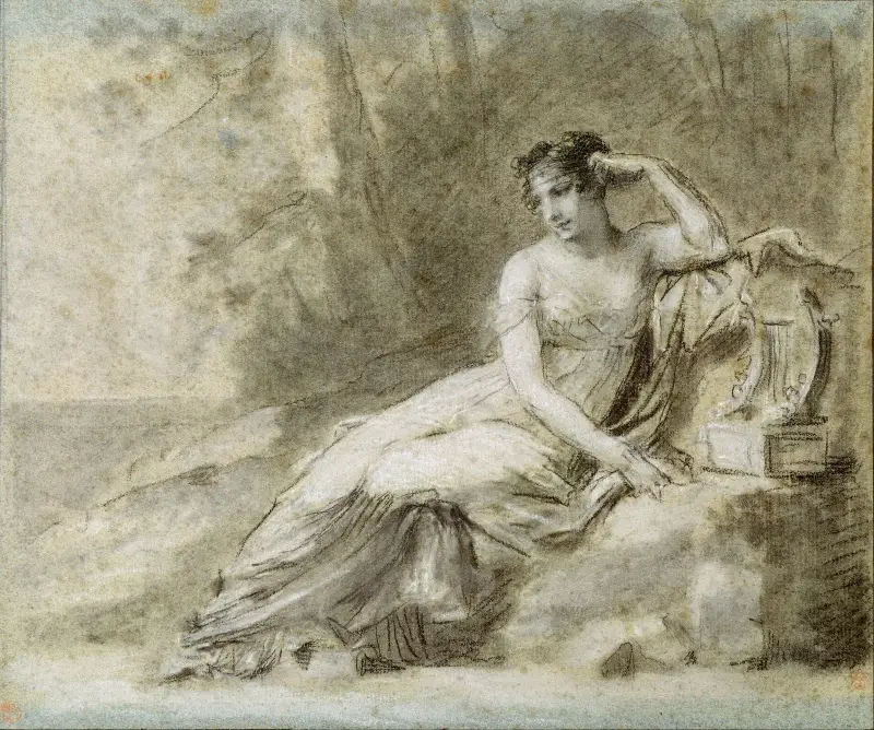 Study for a Portrait of Empress Joséphine av Pierre-Paul Prud'hon