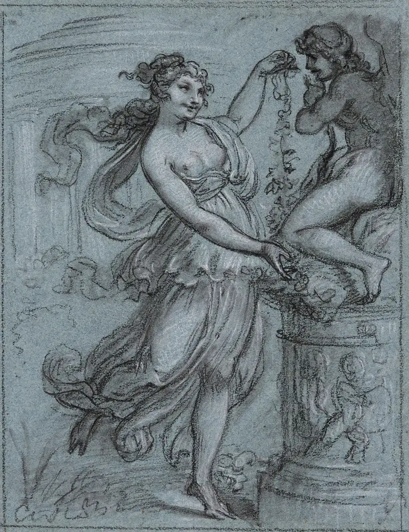 Vénus couronnant l’Amour av Pierre-Paul Prud'hon