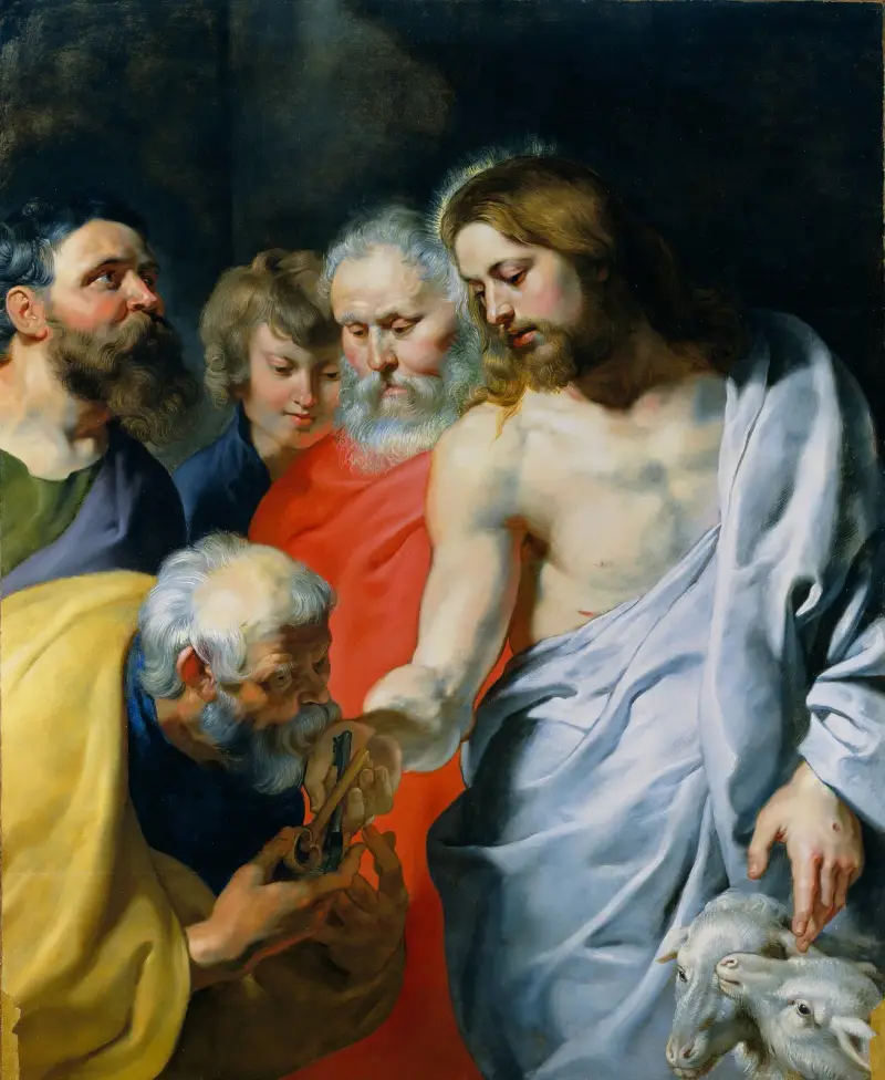 Christi Auftrag an Petrus von Peter Paul Rubens