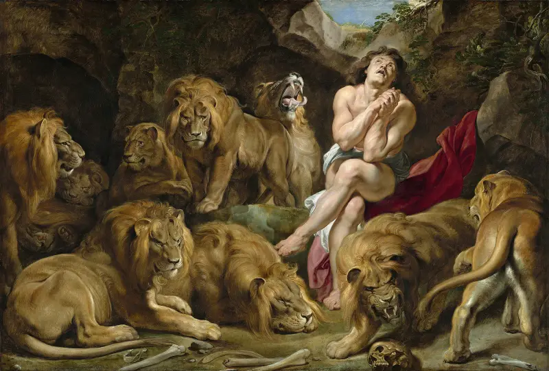 Daniel in the Lions’ Den av Peter Paul Rubens