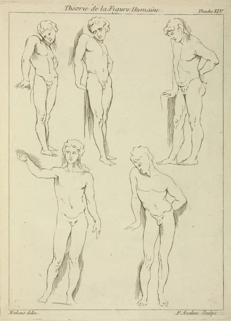 Fünf männliche Figuren von Peter Paul Rubens