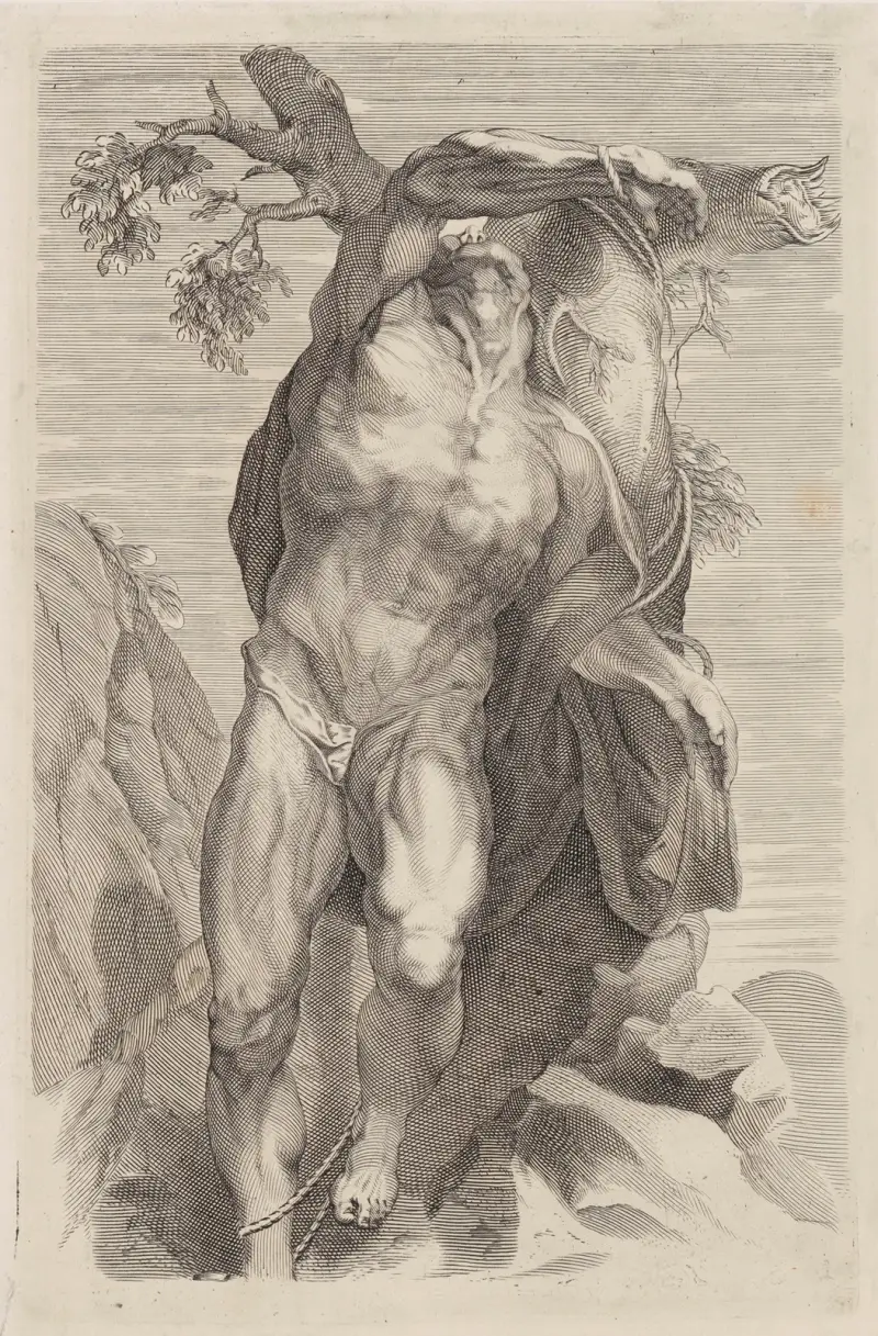 Nackter gefesselter Mann von Peter Paul Rubens