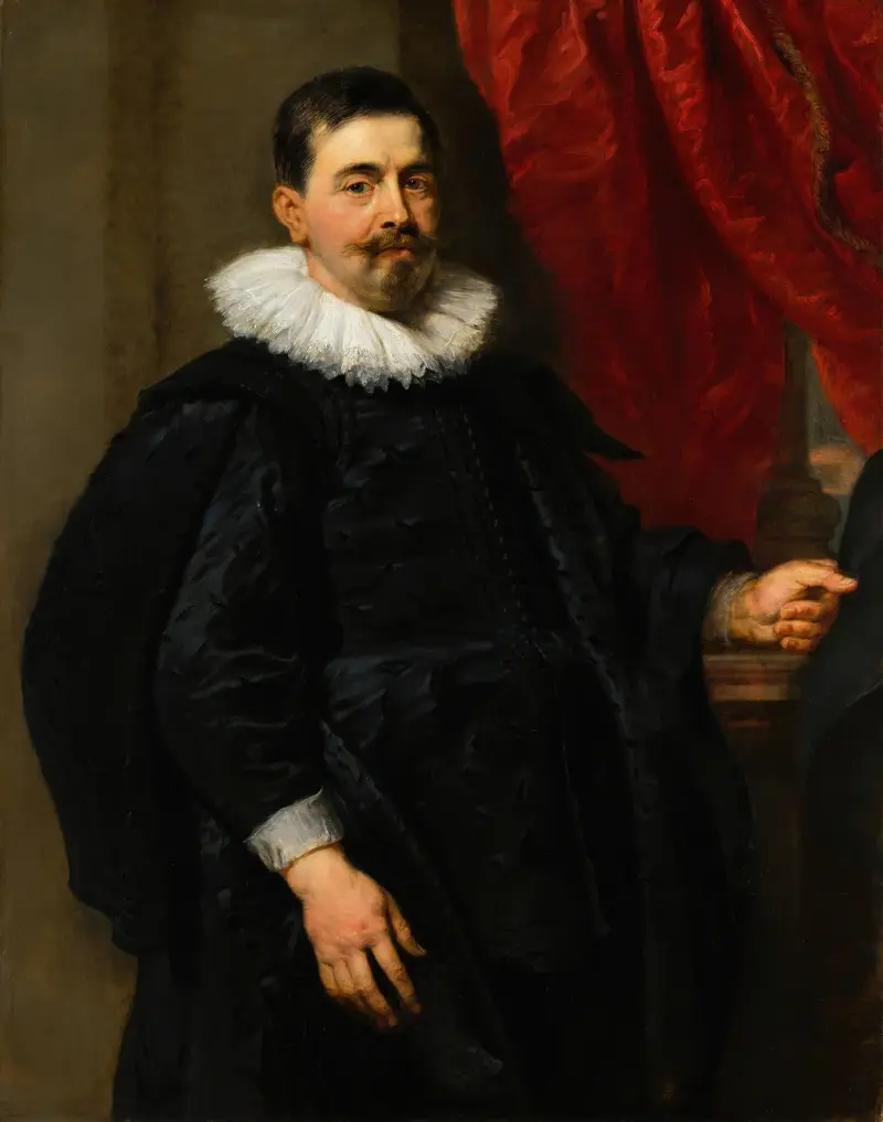 Portrait of a Man,possibly Peter van Hecke av Peter Paul Rubens