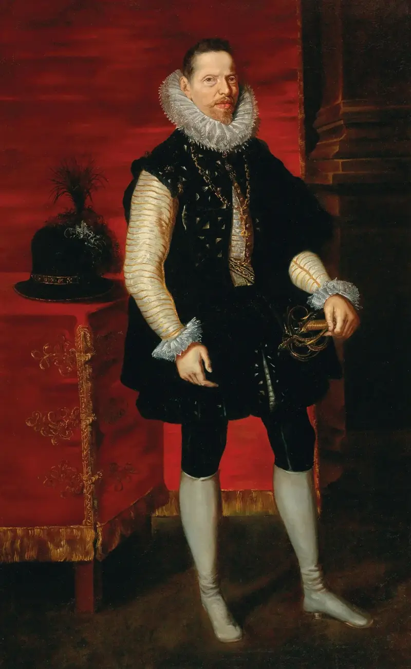 Porträtt av ärkehertig Albrekt VII av Österrike av Follower of Peter Paul Rubens