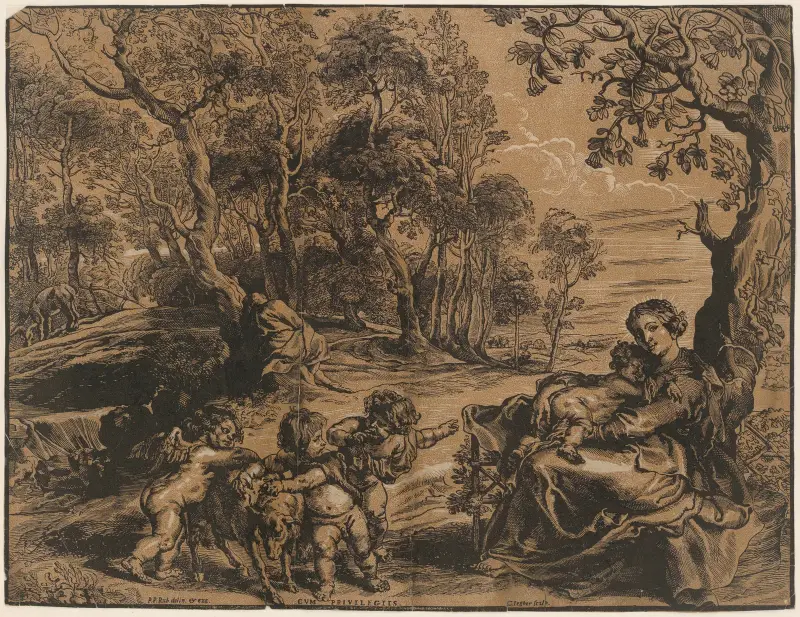 Rest on the flight into Egypt av Peter Paul Rubens
