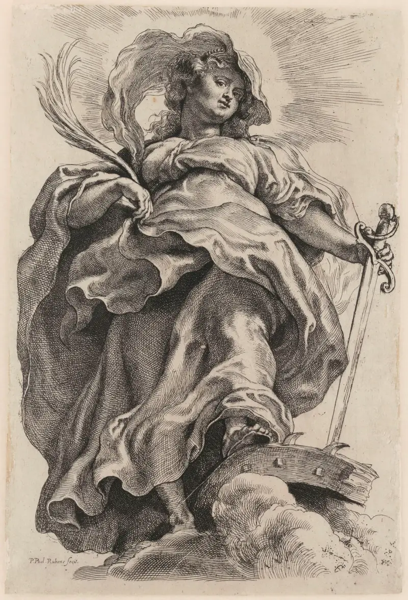 Saint Catherine of Alexandria av Peter Paul Rubens