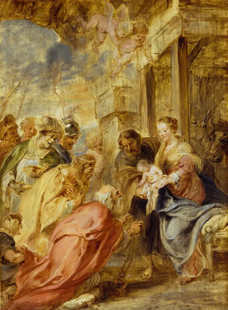 The Adoration of the Magi, 1633 av Peter Paul Rubens