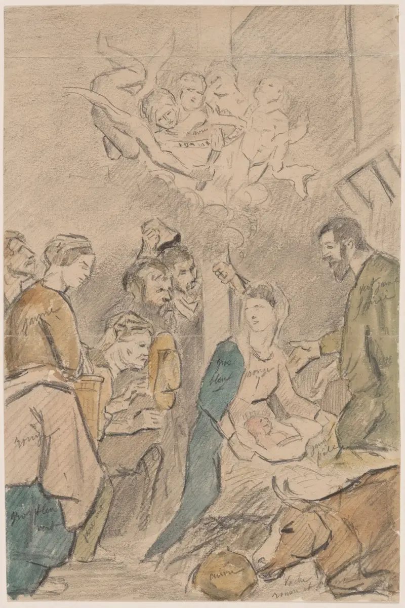 Die Anbetung der Hirten – Nr. 1 von Peter Paul Rubens
