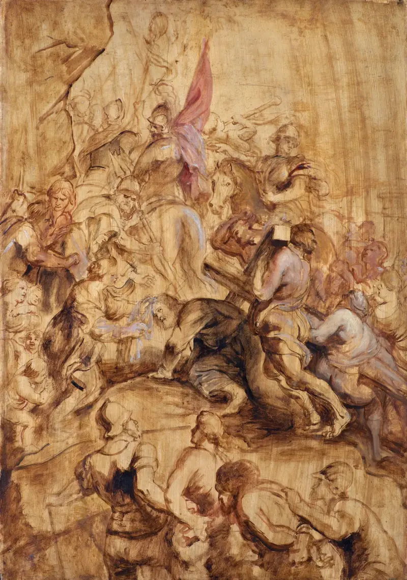Der Aufstieg nach Golgota. Die Kreuztragung von Peter Paul Rubens