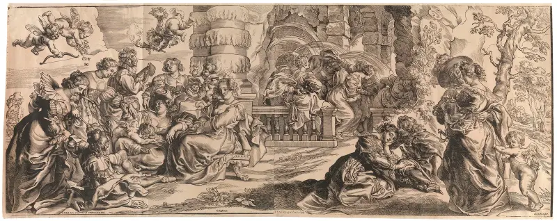 The Conversation à la mode or The Garden of Love av Peter Paul Rubens