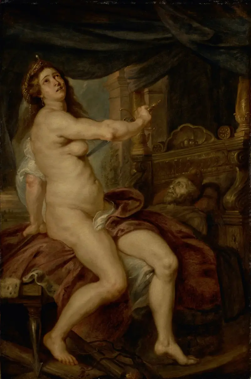 The Death of Dido av Follower of Peter Paul Rubens