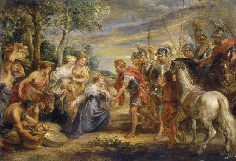 Davids möte med Abigail, 1630 av Peter Paul Rubens