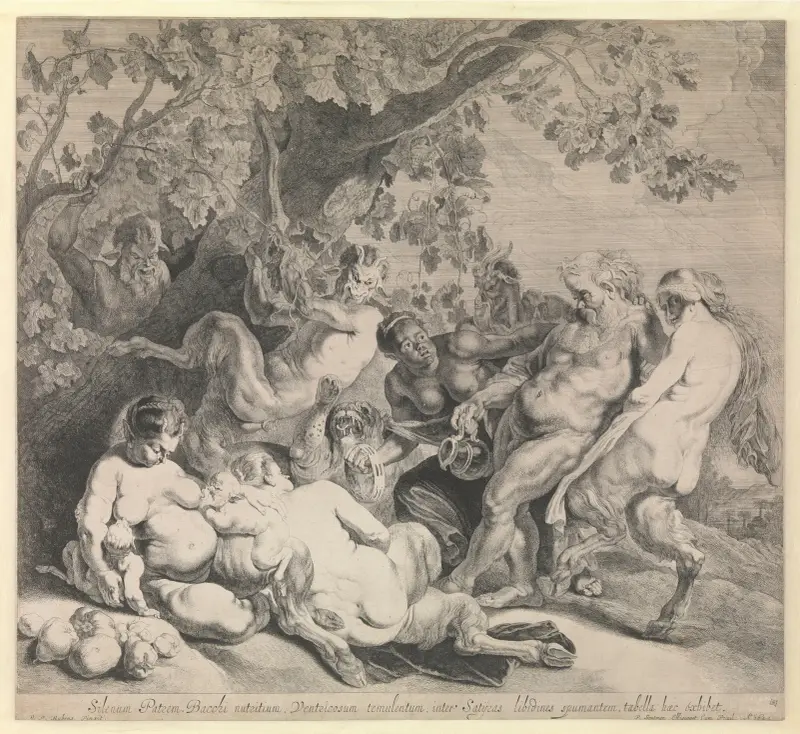 The Parade of Silenus av Peter Paul Rubens