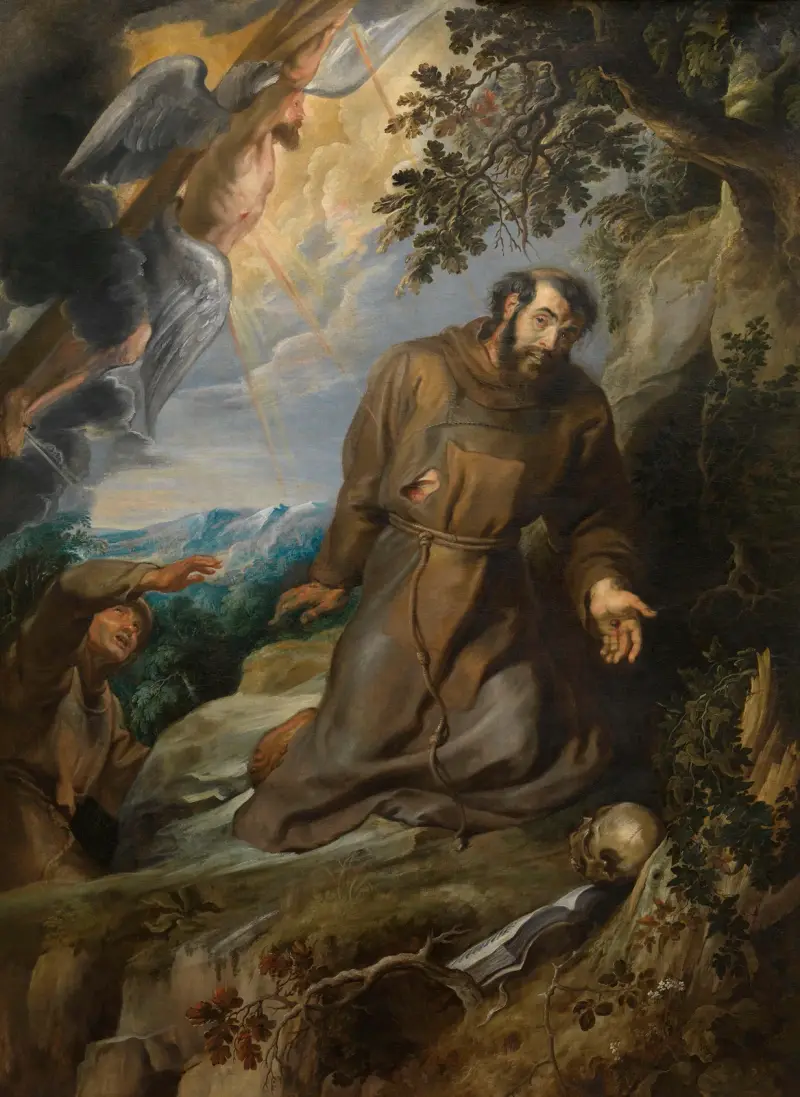 Stigmatiseringen av den helige Franciskus av Assisi av Peter Paul Rubens