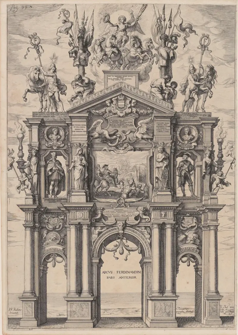 The Triumphal Arch of Ferdinand av Peter Paul Rubens