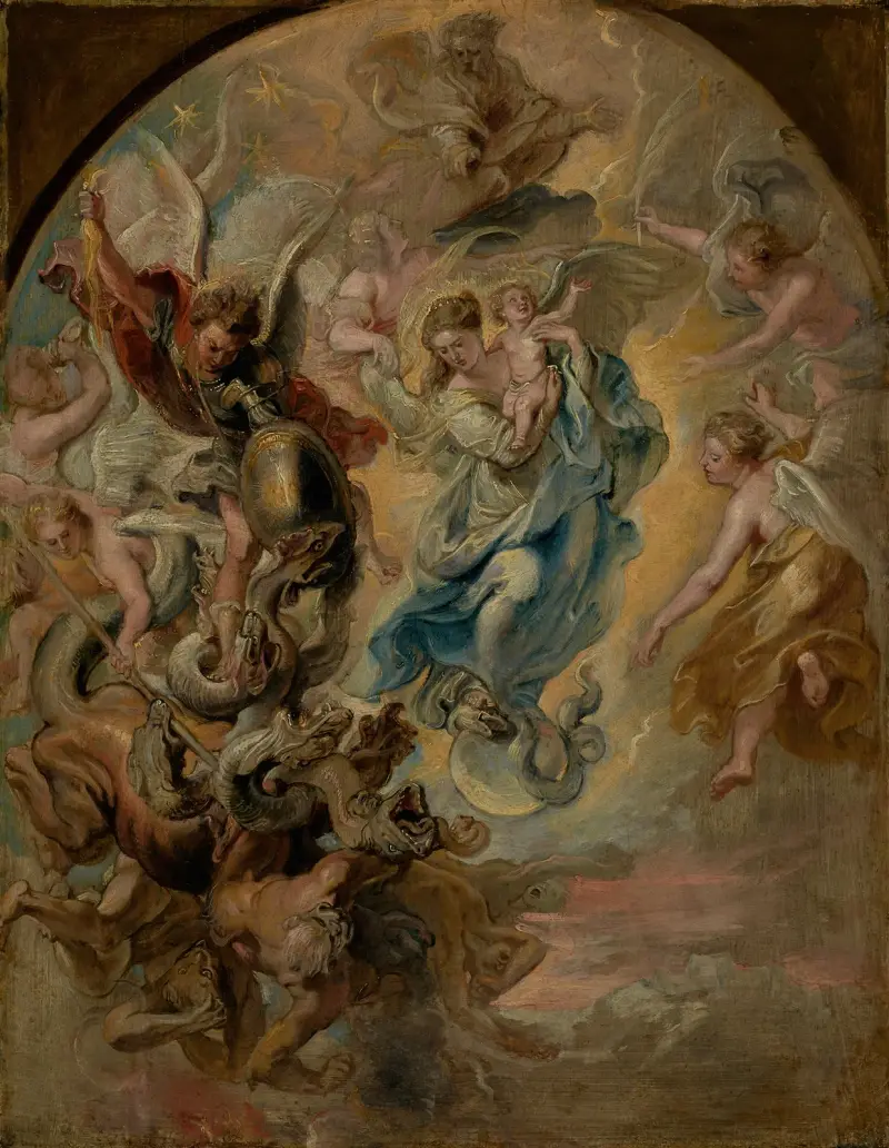 The Virgin as the Woman of the Apocalypse av Peter Paul Rubens