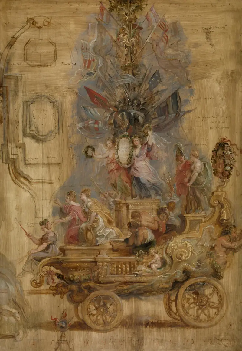 Triumphal Chariot of Kallo av Peter Paul Rubens