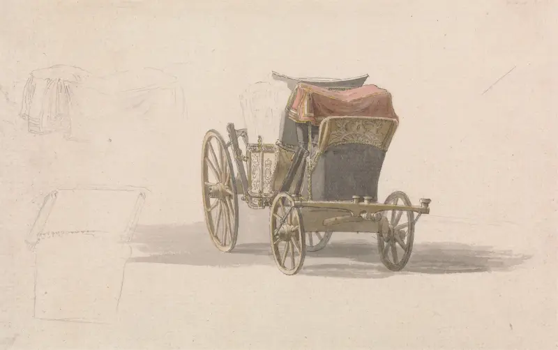 A Coach with Royal Coat of Arms av Paul Sandby