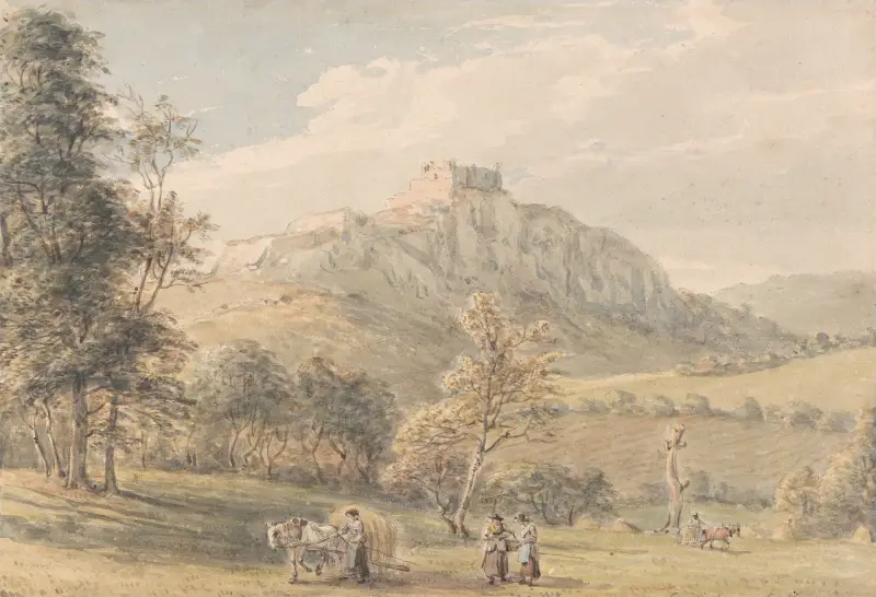 Zamek Carreg Cennen, Paul Sandby
