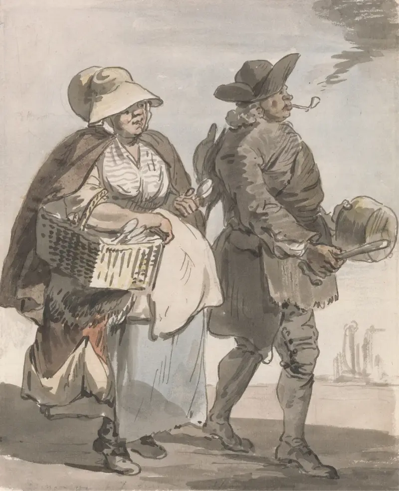 Londonska utrop; ”Vill ni köpa skedar..” av Paul Sandby