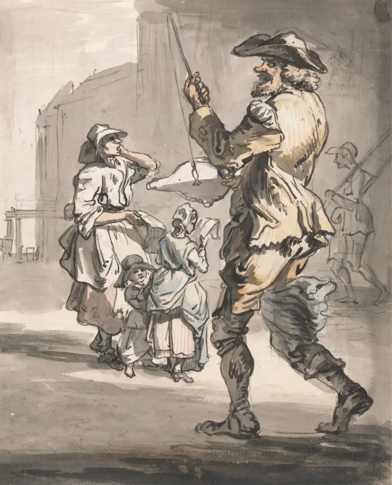 Londyńskie okrzyki; Zabawa na całego, Paul Sandby