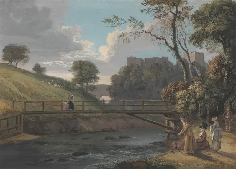 Zamek Roslin, Midlothian, Paul Sandby