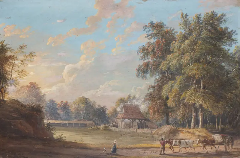 Widok w Worcestershire, Paul Sandby