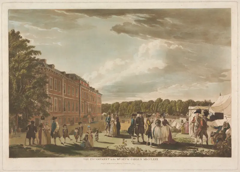 The Encampment in the Museum Garden av Paul Sandby