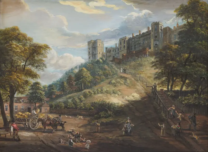 Sto schodów, zamek Windsor, Paul Sandby