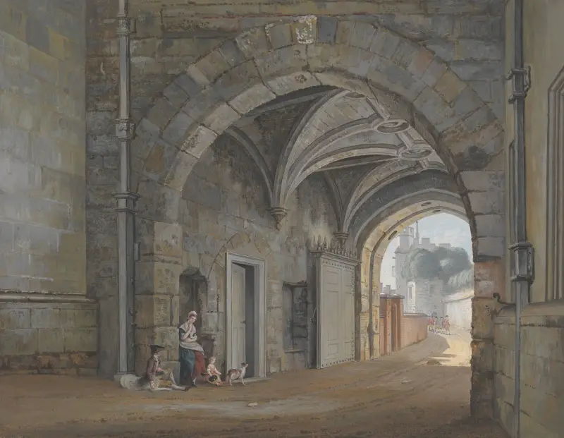 The Queen Elizabeth Gate av Paul Sandby