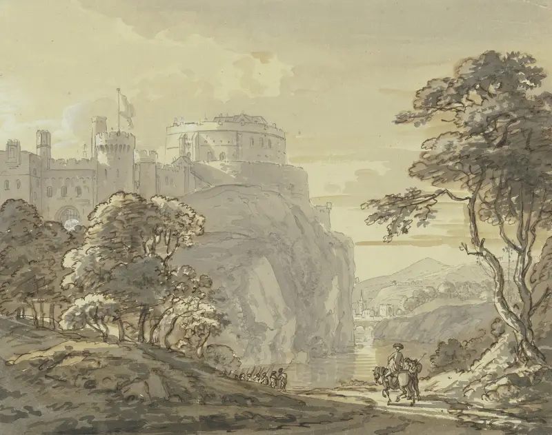 Widok na zamek Windsor, Paul Sandby