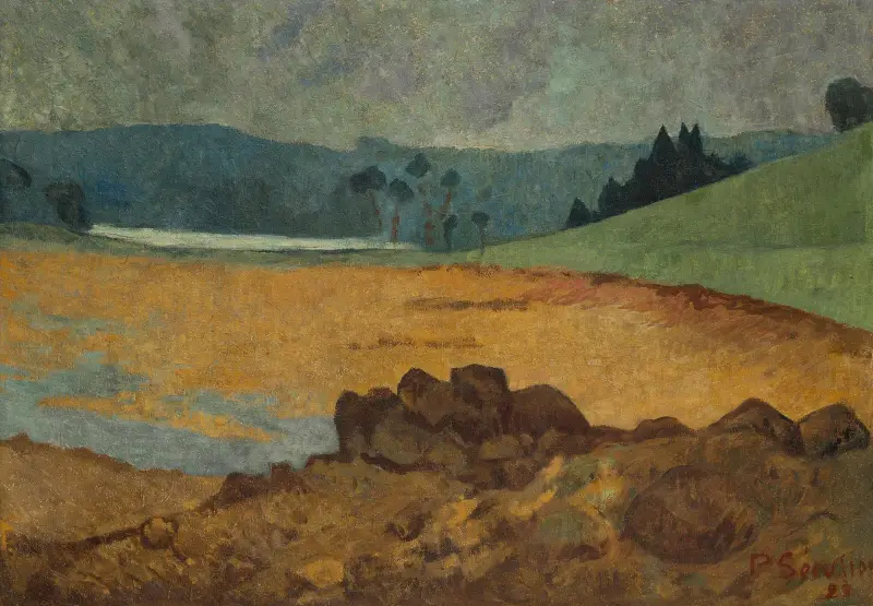 Strand am Meer bei Ebbe in der Bretagne von Paul Sérusier