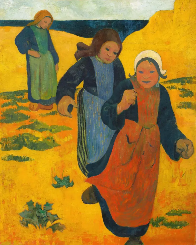 Mädchen am großen Sandstrand von Paul Sérusier
