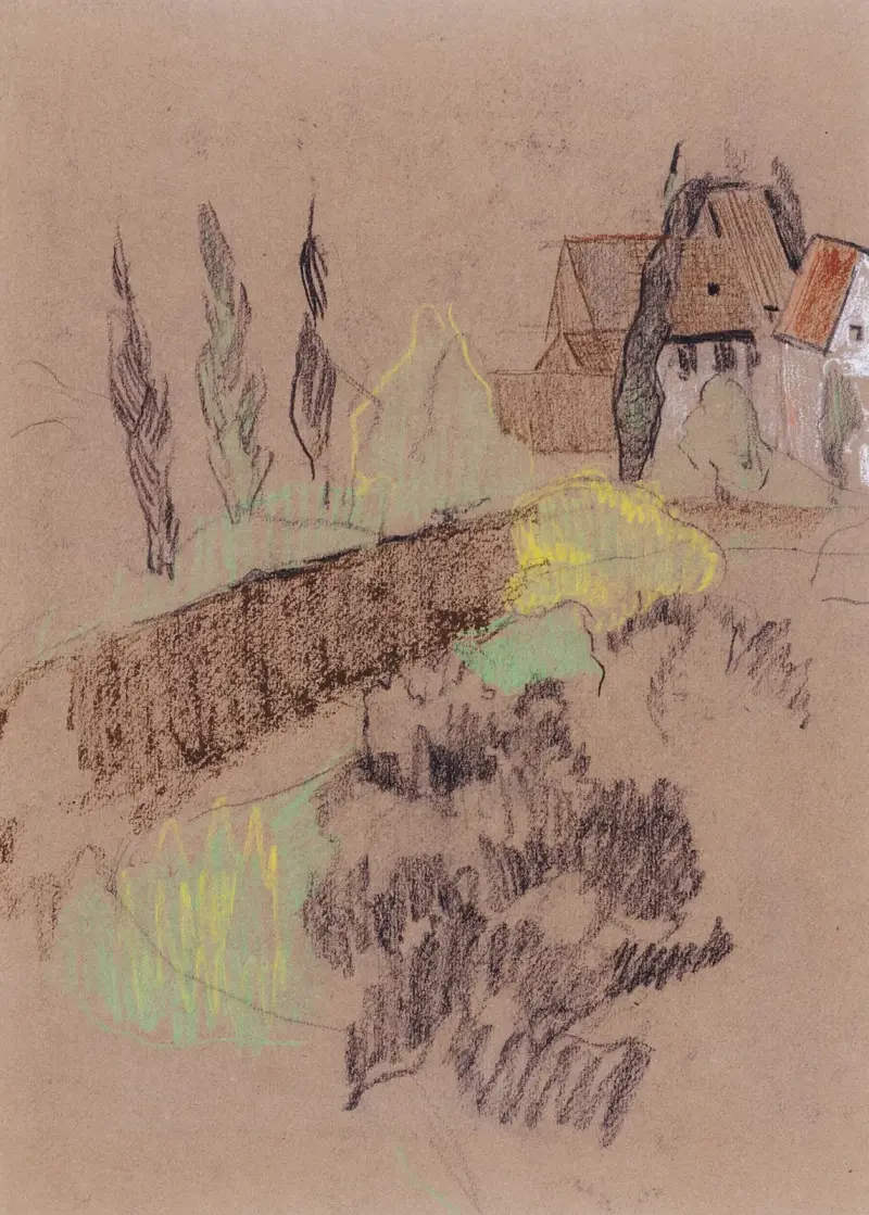 Landschaft mit Häusern von Paul Sérusier