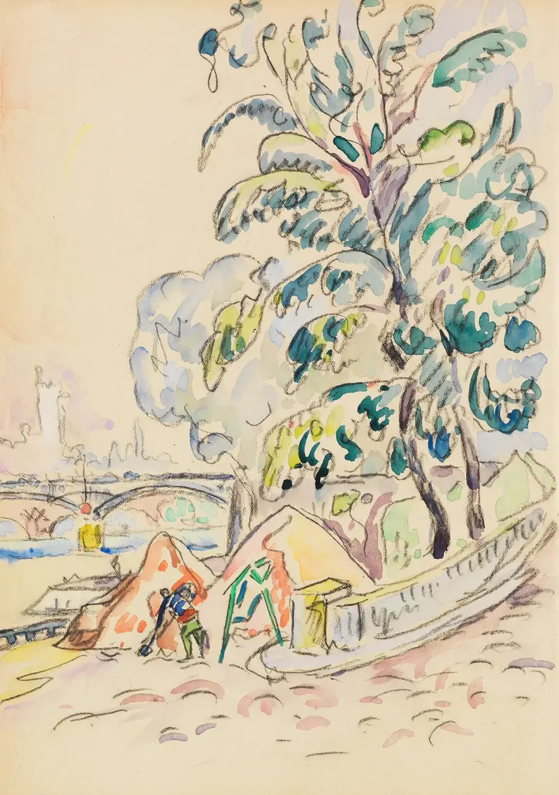 An der Pariser Seine av Paul Signac